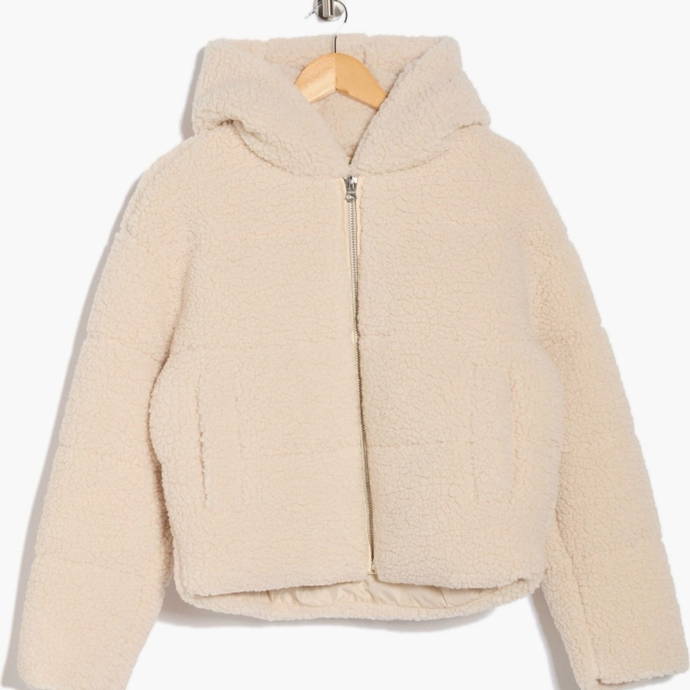 Hudson Jeans Cream Bomber Jacket